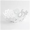 Arti&Mestieri cestino nastri Bianco in Ferro 13,5x4,5cmh