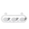 Arti&Mestieri appendiabiti di design frog Bianco marmo in Ferro 40x15,5h cm