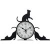 Arti&Mestieri Orologio da tavolo particolare Cattitude Nero