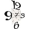 Arti&Mestieri orologio da muro geometrico big prospettiva Nero in Ferro 70x100cmh