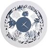 Arti&Mestieri Orologio da parete di design con pesciolini Nettuno Azzurro e bianco marmo