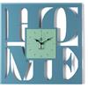 Arti&Mestieri orologio da parete di design home Blu oltremare/verde acqua in Ferro 50x50h cm