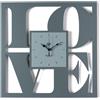 Arti&Mestieri orologio da parete di design love Petrolio/verde marino in Ferro 50x50h cm