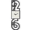 Arti&Mestieri Orologio da parete di design Neville Nero,avorio