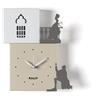 Arti&Mestieri Orologio da parete di design Romeo e Giulietta Crema,bianco marmo,fango,fango