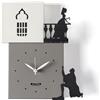 Arti&Mestieri Orologio da parete di design Romeo e Giulietta Fango,avorio,nero,nero