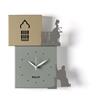 Arti&Mestieri orologio da parete di design romeo e giulietta Giada/miele/fango/fango in Ferro 24x5x26h cm