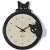 Arti&Mestieri Orologio da parete di design Silvestro Nero,crema