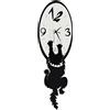 Arti&Mestieri Orologio da parete particolare e divertente Crazy Tommy Nero