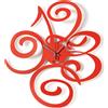 Arti&Mestieri orologio da parete glamour filomena Rosso in Ferro 40x45mh