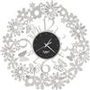 Arti&Mestieri Orologio da parete di design Margherite Bianco marmo e nero