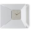 Arti&Mestieri orologio da parete minimal illusio Bianco marmo/avorio in Ferro 42x5x40h cm