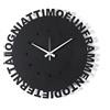 Arti&Mestieri Orologio da parete minimal Wordshow Nero