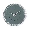 Arti&Mestieri Orologio da parete minimal Wordshow Petrolio