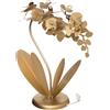 Arti&Mestieri lampada da tavolo floreale orchidea piccola Oro in Ferro 38x20x57cmh 1 luce attacco E14