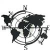 Arti&Mestieri Orologio di design da parete Planisfero piccolo Avorio e nero