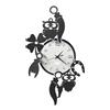Arti&Mestieri Orologio da parete di design portafortuna Good Luck Nero e bianco marmo