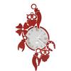 Arti&Mestieri Orologio da parete di design portafortuna Good Luck Rosso e bianco marmo