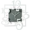 Arti&Mestieri orologio da parete quadrato amos Bianco marmo in Ferro 50x5x50cmh