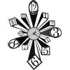 Arti&Mestieri orologio da parete scomposto slang Nero e bianco marmo