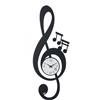 Arti&Mestieri Orologio da parete di design Chiave Musicale Nero
