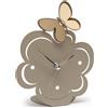 Arti&Mestieri orologio farfallina decorato Sabbia in Ferro 13x17cmh