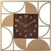 Arti&Mestieri orologio glam Oro laccato ,caramello industrial in Ferro 50x50Hcm