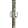Arti&Mestieri orologio jody Bronzo e sabbia in Ferro 23x75cmh
