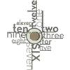Arti&Mestieri orologio lettering Fango e avorio in Ferro 54X66cmh