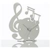 Arti&Mestieri orologio musica Avorio in Ferro e polimetilmetacrilato 13,5x15,5cmh
