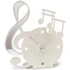 Arti&Mestieri orologio musica decorato Avorio in Ferro 13,5x15,5cmh