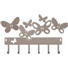 Arti&Mestieri Portachiavi moderno da parete Butterfly Beige