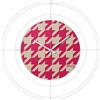 Arti&Mestieri orologio nudo piccolo pied de poule magenta Bianco ,pied de poule magenta in Ferro Diametro59cm