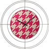 Arti&Mestieri orologio nudo piccolo pied de poule magenta Sabbia ,pied de poule magenta in Ferro Diametro59cm