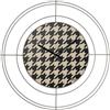 Arti&Mestieri orologio nudo piccolo pied de poule nero Sabbia ,pied de poule nero in Ferro Diametro59cm