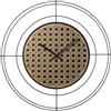 Arti&Mestieri orologio nudo piccolo vienna Nero ,oro laccato in Ferro Diametro59cm