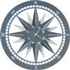Arti&Mestieri orologio piccolo dal design origale bussola Bianco marmo e azzurro