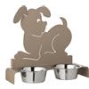 Arti&Mestieri Porta ciotole per cani Beige