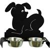 Arti&Mestieri Porta ciotole per cani Nero