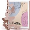 Arti&Mestieri porta foto butterly piccolo Beige in Ferro 16x20cmh(13x18formatofoto)