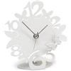 Arti&Mestieri orologio sciame farfalline decorato Bianco in Ferro e polimetilmetacrilato 14x15cmh