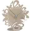 Arti&Mestieri orologio sciame farfalline decorato Sabbia in Ferro e polimetilmetacrilato 14x15cmh