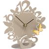 Arti&Mestieri orologio sciame farfalline decorato Sabbia in Ferro e polimetilmetacrilato 14x15cmh