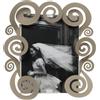 Arti&Mestieri porta foto grande con spirali cloe Beige in Ferro 31x31cmh(20x25formatofoto)