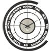 Arti&Mestieri orologio skipper Nero e bianco marmo in Ferro 45x50cmh