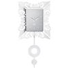 Arti&Mestieri orologio vanity pendolo Bianco marmo in Ferro 26,7x54Hcm