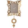 Arti&Mestieri orologio vanity pendolo Oro laccato in Ferro 26,7x54Hcm