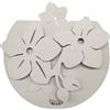 Arti&Mestieri Porta umidificatore di design Fior di Loto Bianco marmo