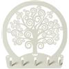 Arti&Mestieri Portachiavi moderno da parete Albero della vita Avorio