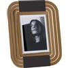 Arti&Mestieri Portafoto di design Tudor piccolo Oro laccato,nero